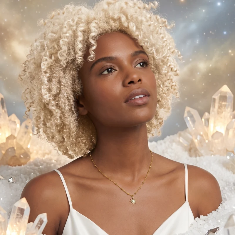 Collier Fleur De Soleil Orné De Strass