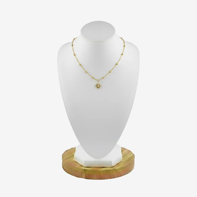 Collier Fleur De Soleil Orné De Strass
