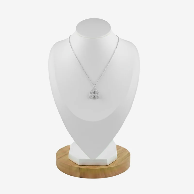 Collier en lettre bubble strass