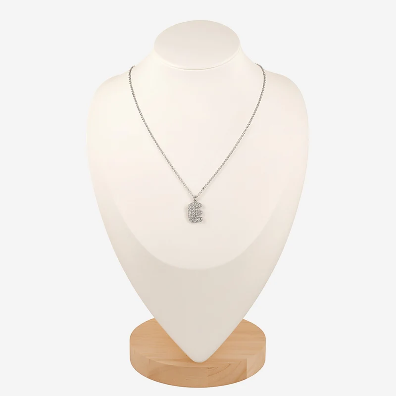 Collier en lettre bubble strass