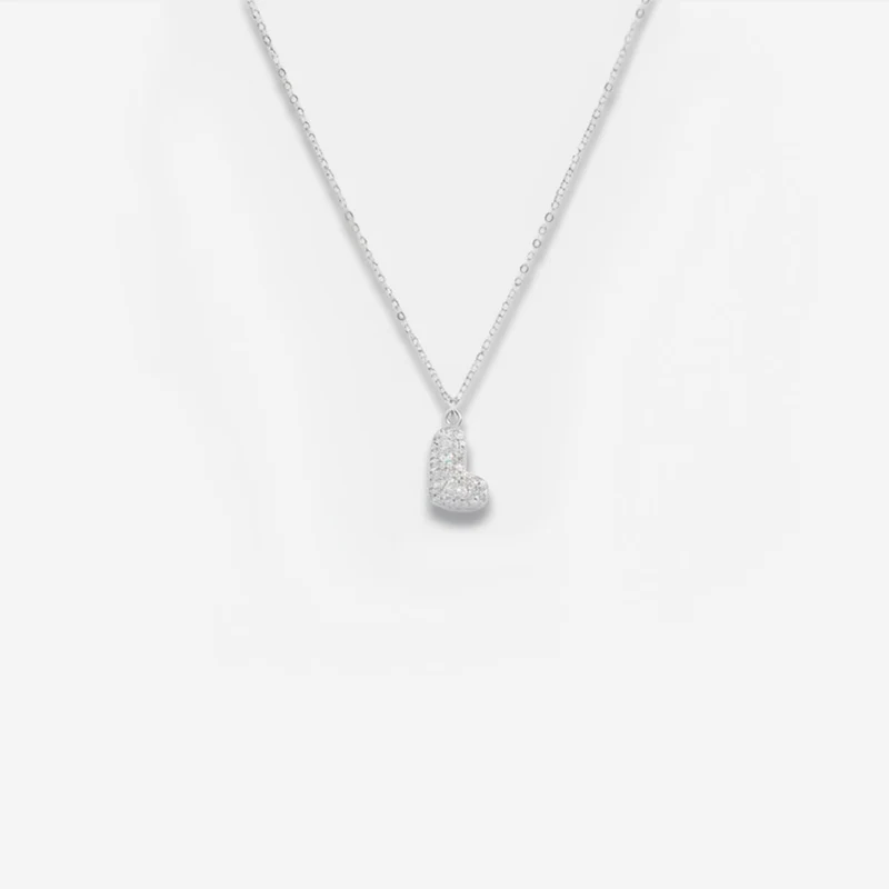 Collier en lettre bubble strass