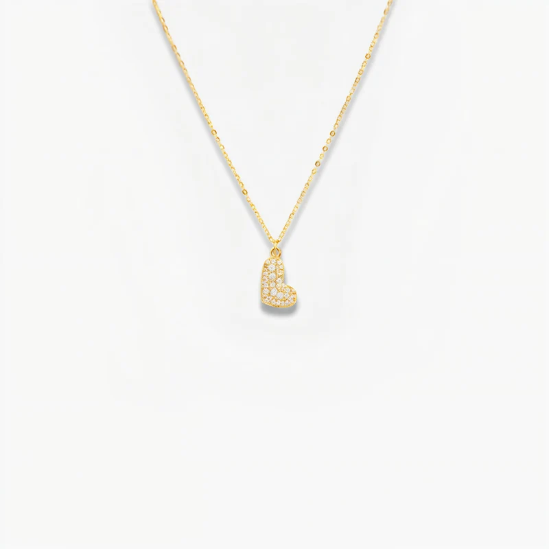 Collier en lettre bubble strass