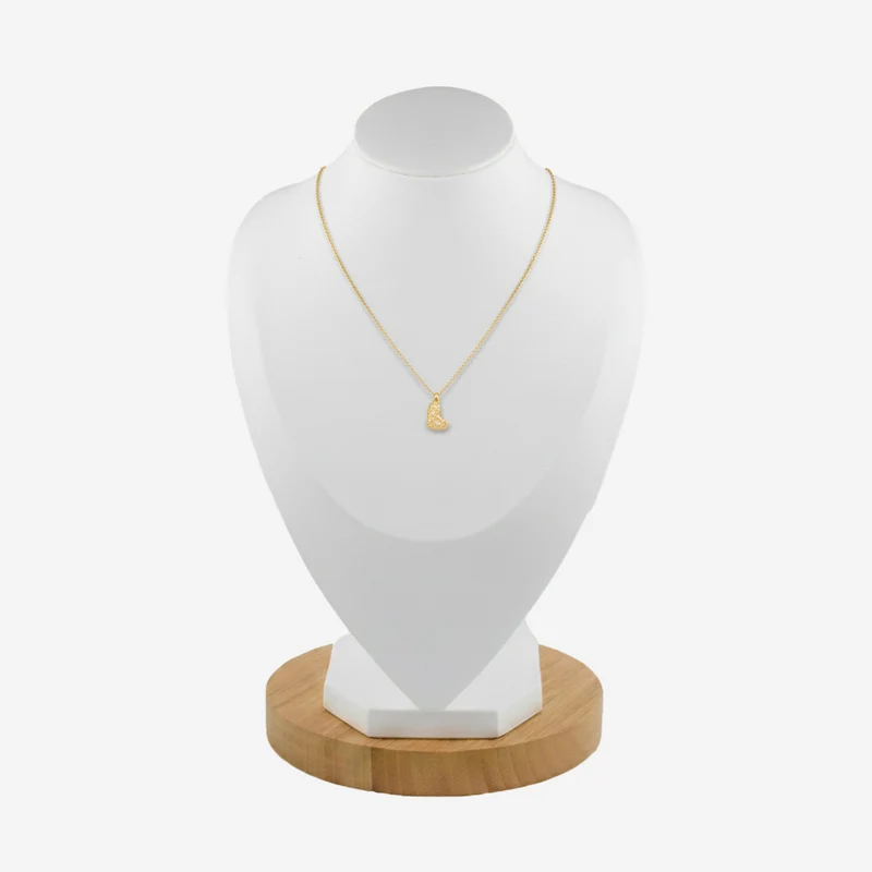 Collier en lettre bubble strass
