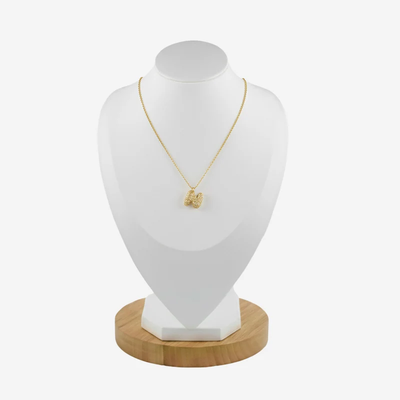 Collier en lettre bubble strass