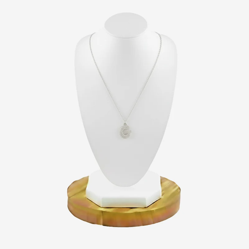 Collier en lettre bubble strass