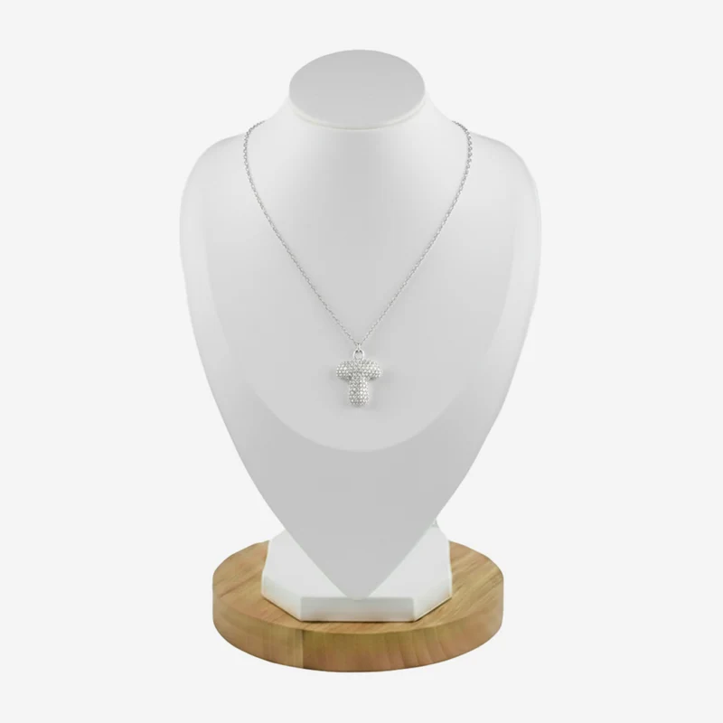 Collier en lettre bubble strass