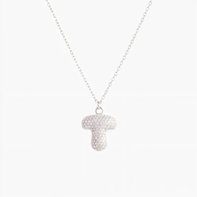 Collier en lettre bubble strass