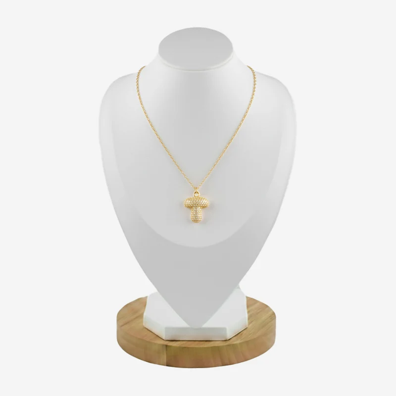 Collier en lettre bubble strass