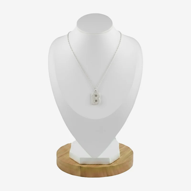 Collier en lettre bubble strass