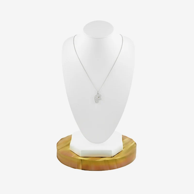 Collier en lettre bubble strass