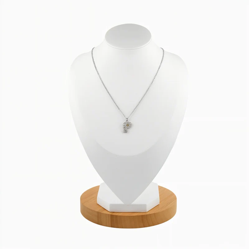 Collier en lettre bubble strass