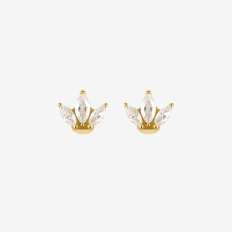 Boucles d’Oreilles Trèfle Étincelant