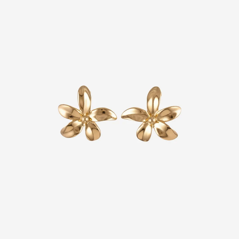 Boucles D’oreilles À Cinq Pétales Chic