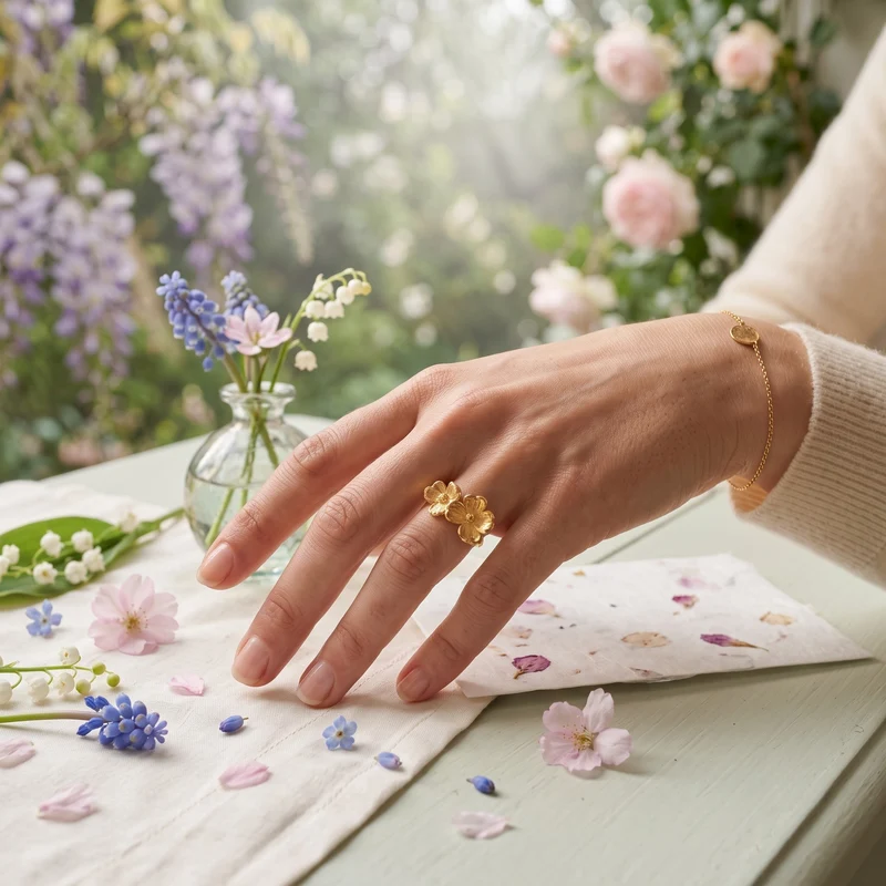 Bague Duo Flora