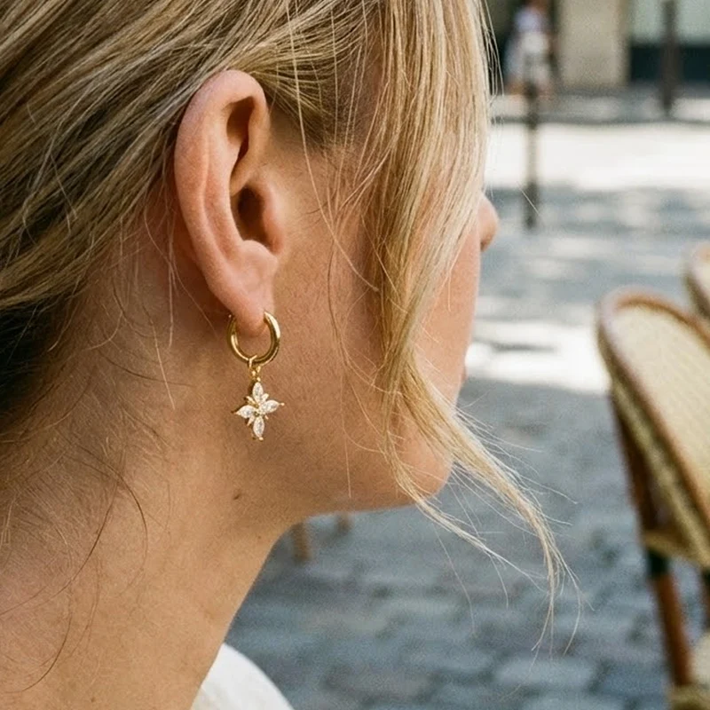 Boucles d’Oreilles Étoile du Nord