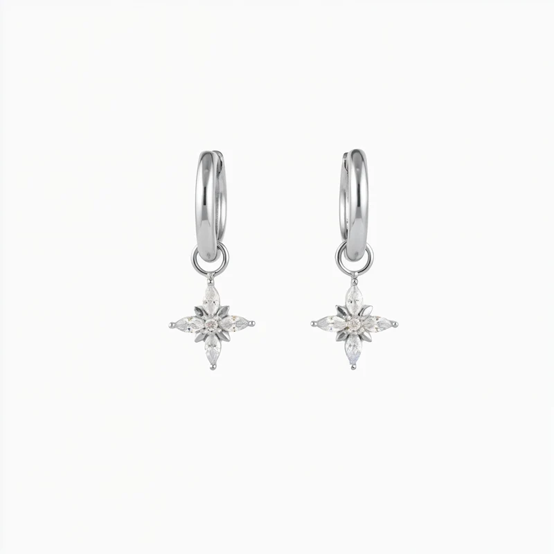 Boucles d’Oreilles Étoile du Nord