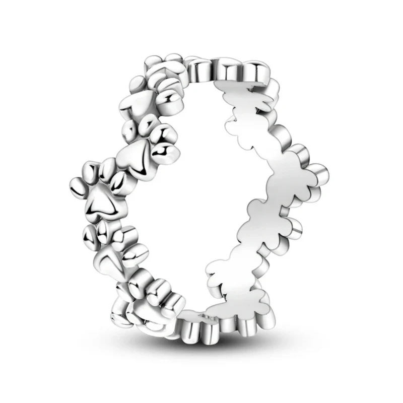 Bague Patte de Chien Argent Femme