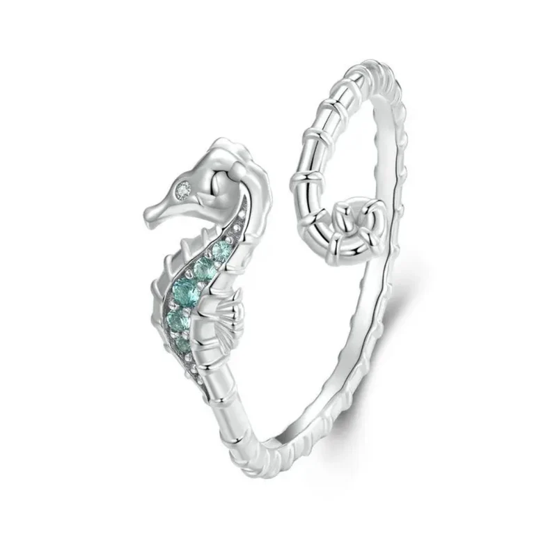 Bague Hippocampe Argent Femme