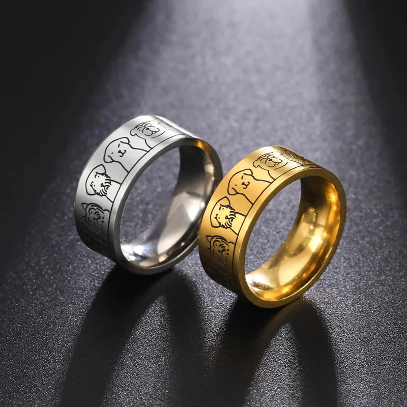 Bague Dessin de Chiens