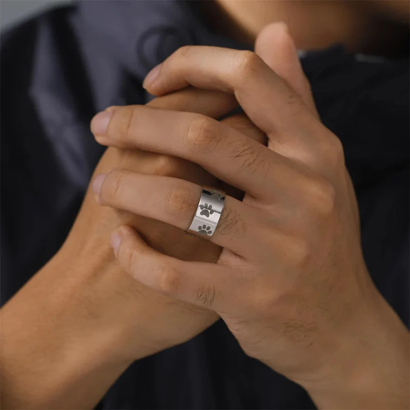 Bague Patte de Chien Homme