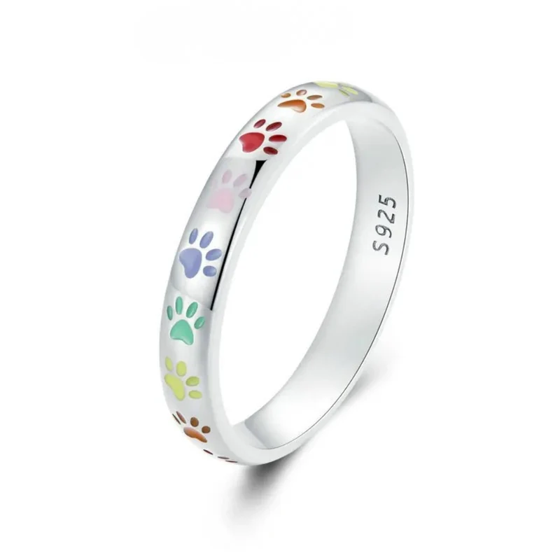 Bague Patte de Chien Couleurs