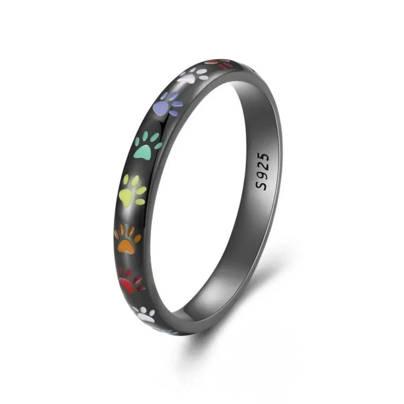 Bague Patte de Chien Couleurs