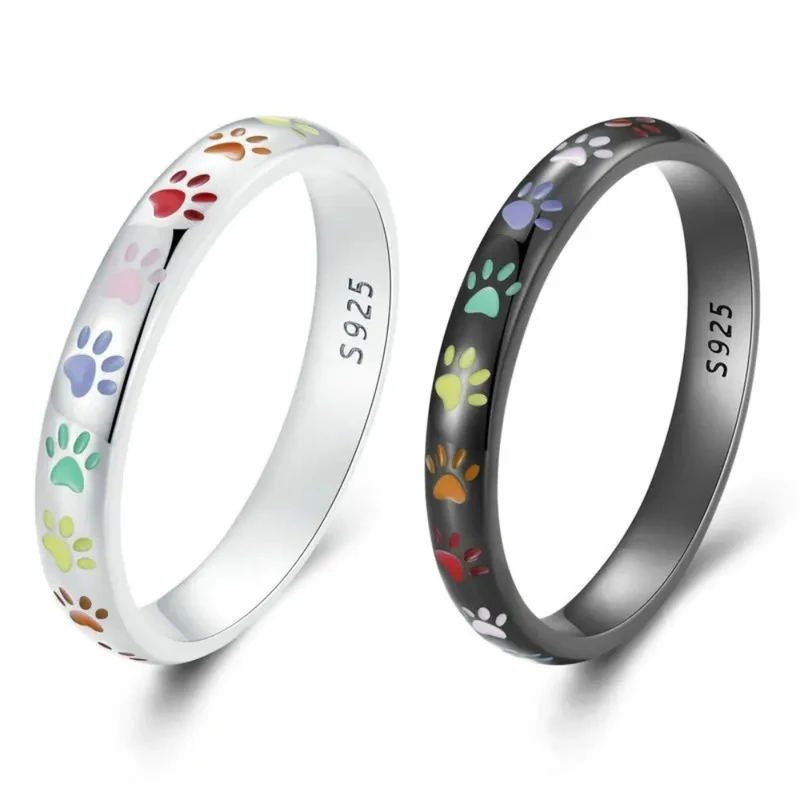 Bague Patte de Chien Couleurs