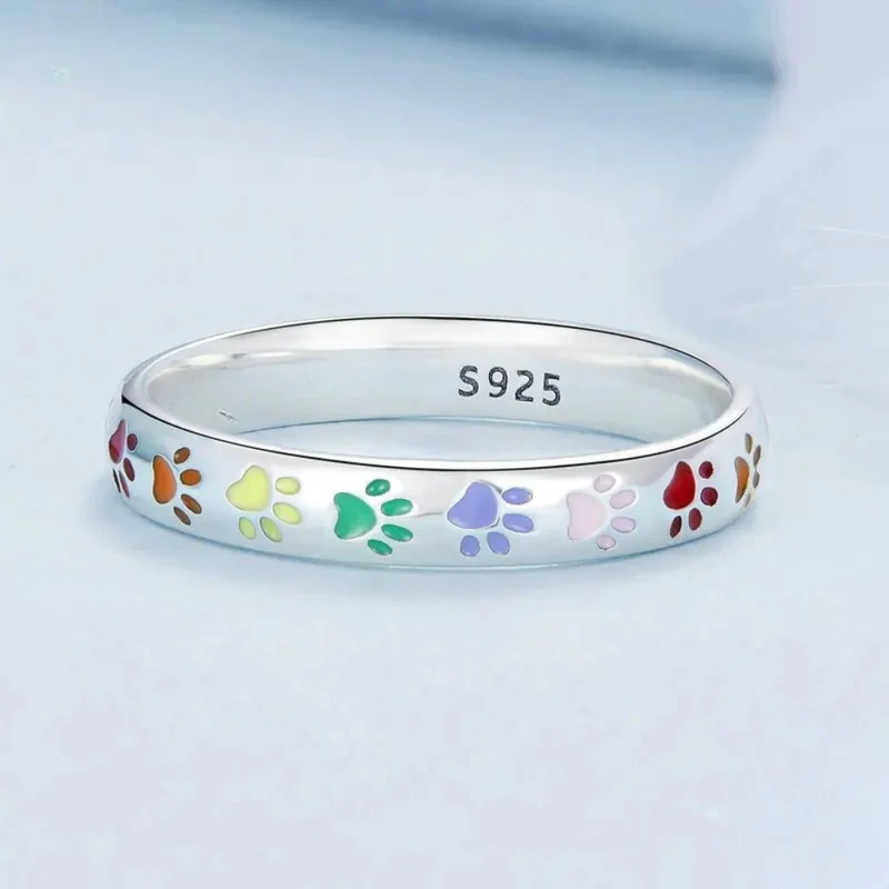 Bague Patte de Chien Couleurs