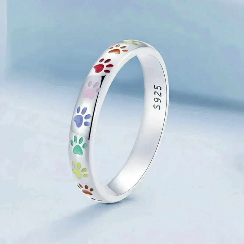Bague Patte de Chien Couleurs