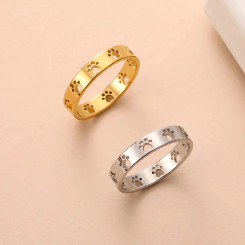Bague Anneau Patte de Chien