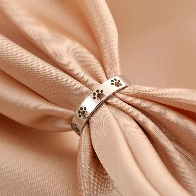 Bague Anneau Patte de Chien