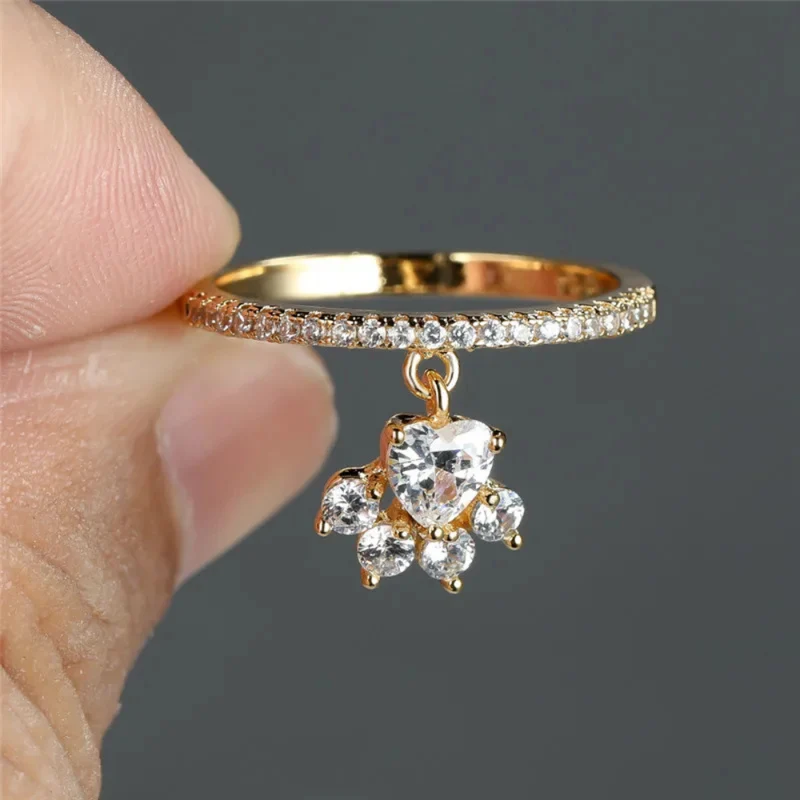 Bague Patte de Chien Strass