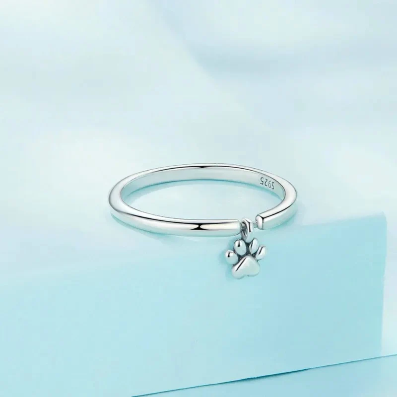 Bague Patte de Chien Argent