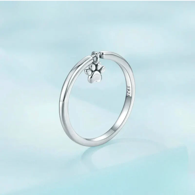 Bague Patte de Chien Argent