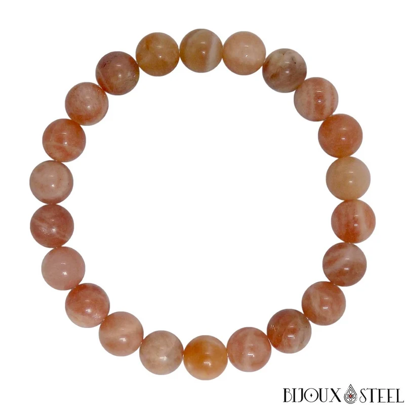 Bracelet de perles en pierre du soleil 8mm