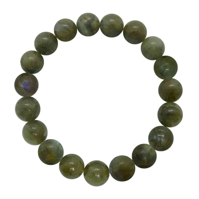 Bracelet en perles de labradorite 10mm