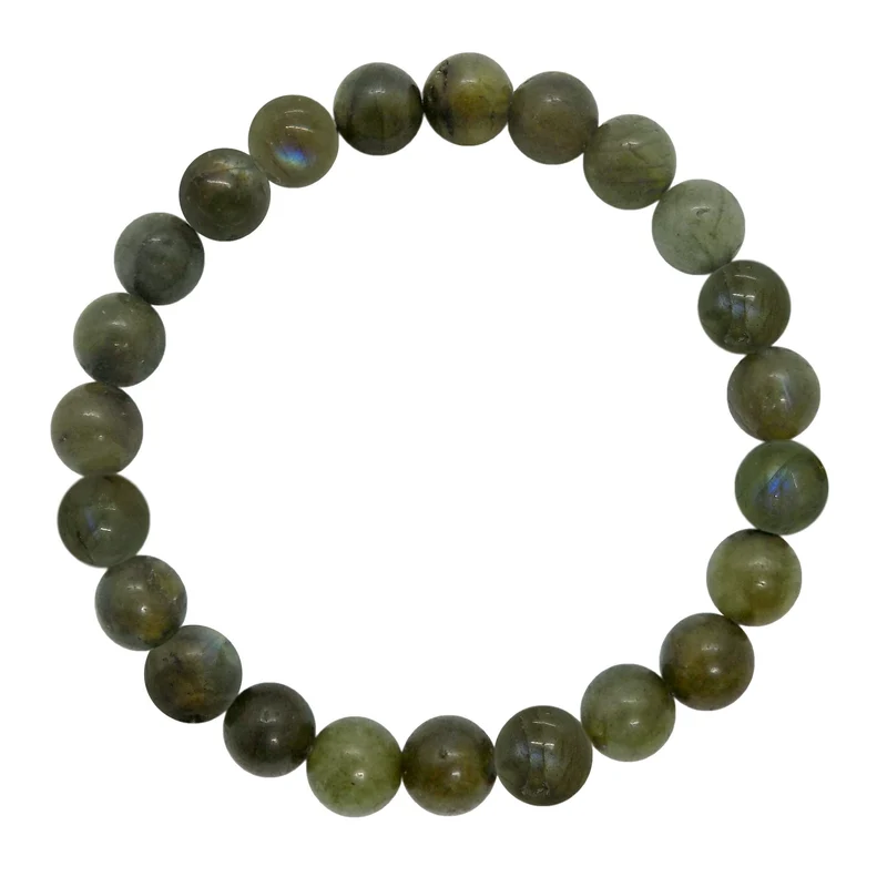 Bracelet en perles de labradorite 8mm