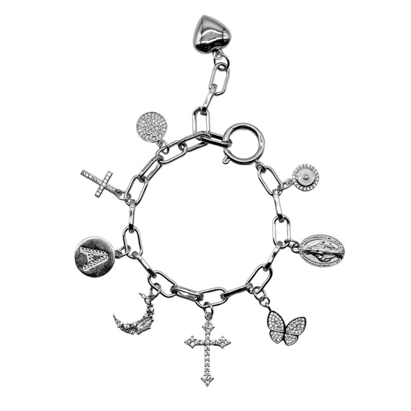 BRACELET "TRENDY ARGENT" PERSONNALISABLE