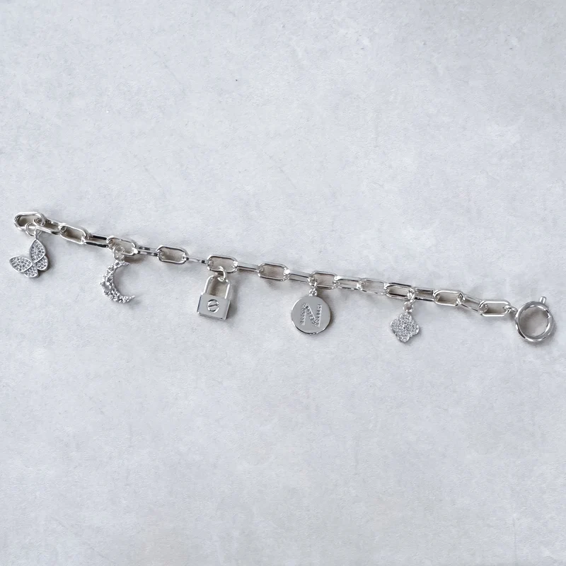BRACELET "TRENDY ARGENT" PERSONNALISABLE