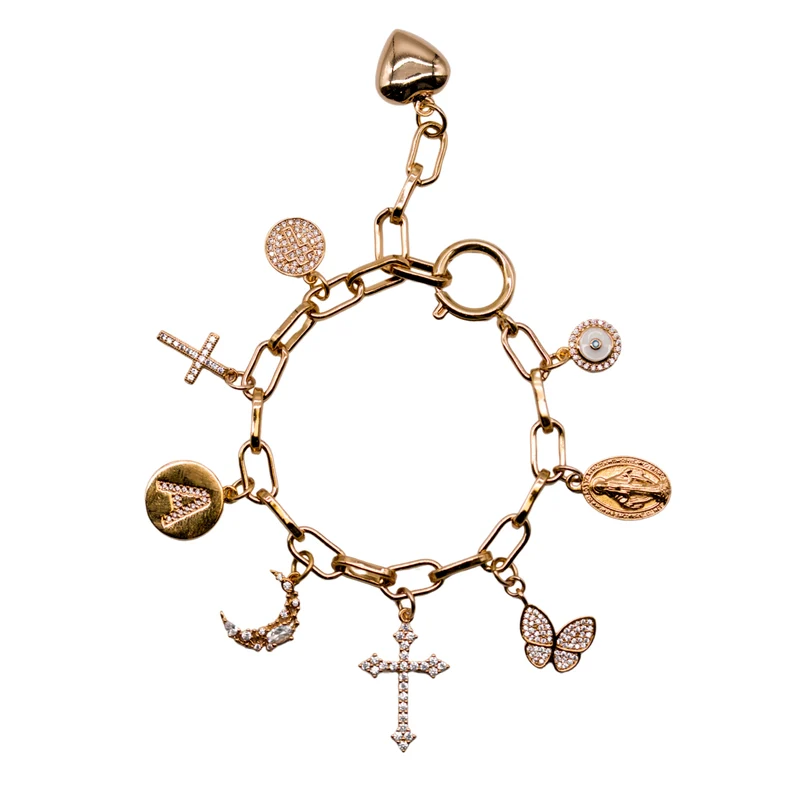 BRACELET "TRENDY OR" PERSONNALISABLE