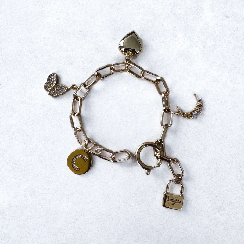 BRACELET "TRENDY OR" PERSONNALISABLE