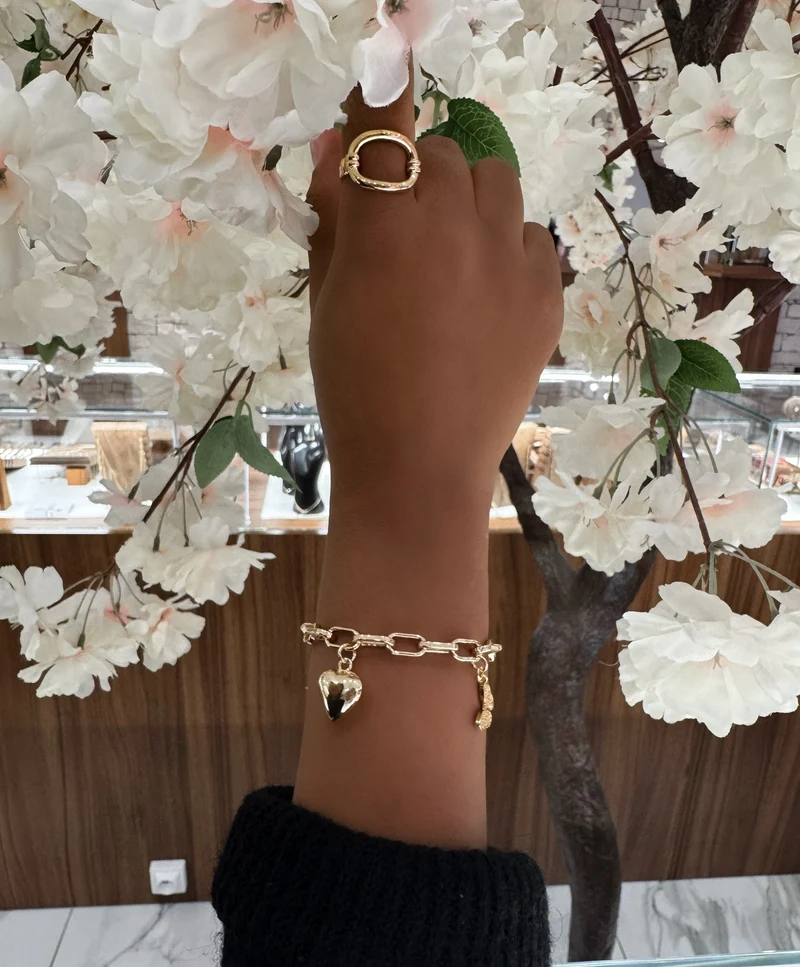 BRACELET "TRENDY OR" PERSONNALISABLE