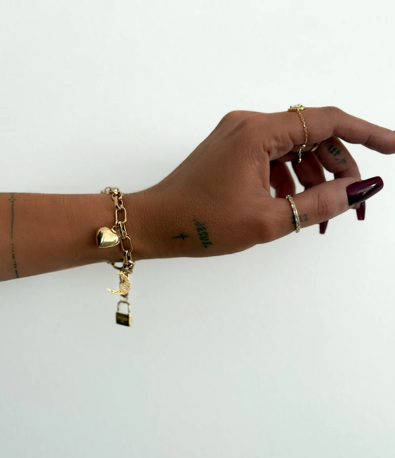 BRACELET "TRENDY OR" PERSONNALISABLE