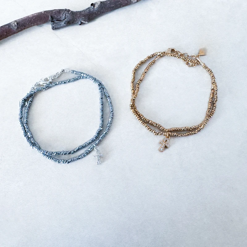 BRACELET "ANKH PEARL"