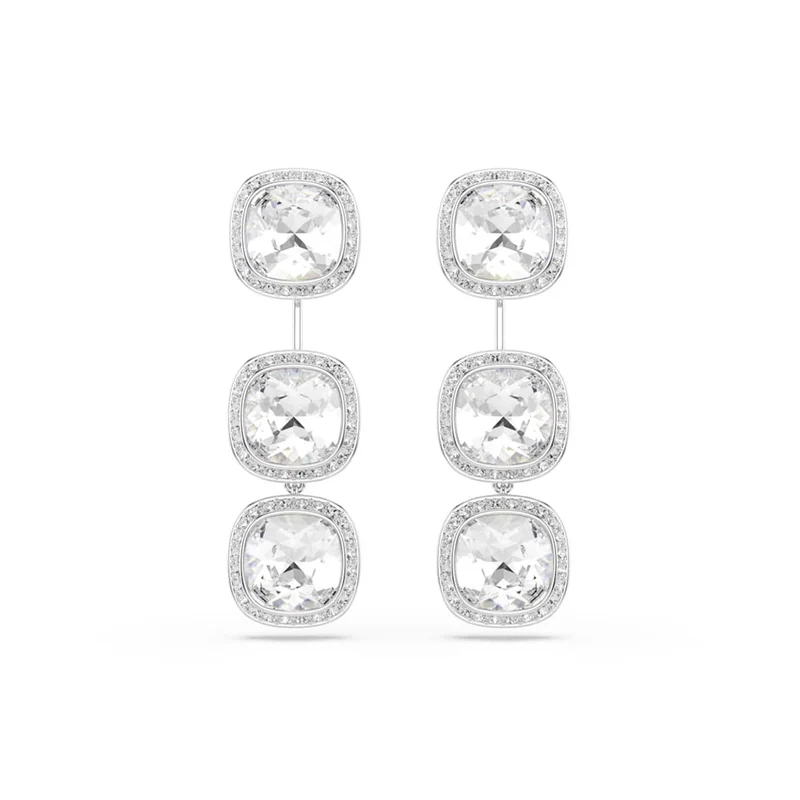 Swarovski Boucles d'oreilles Una Angelic Cushion argentées 5754342