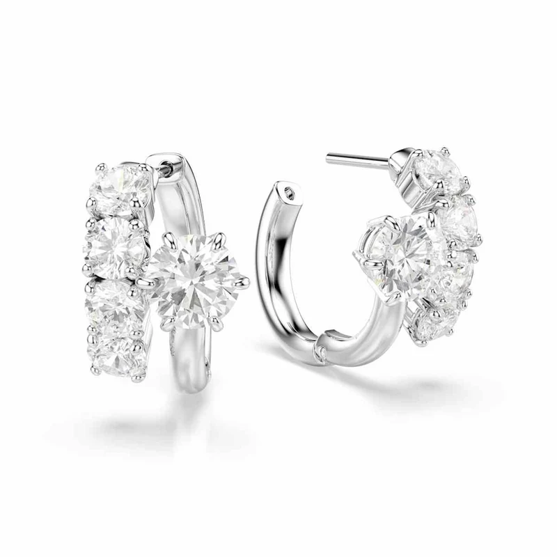 Swarovski Boucles d'oreilles Matrix Crash argentées 5753572