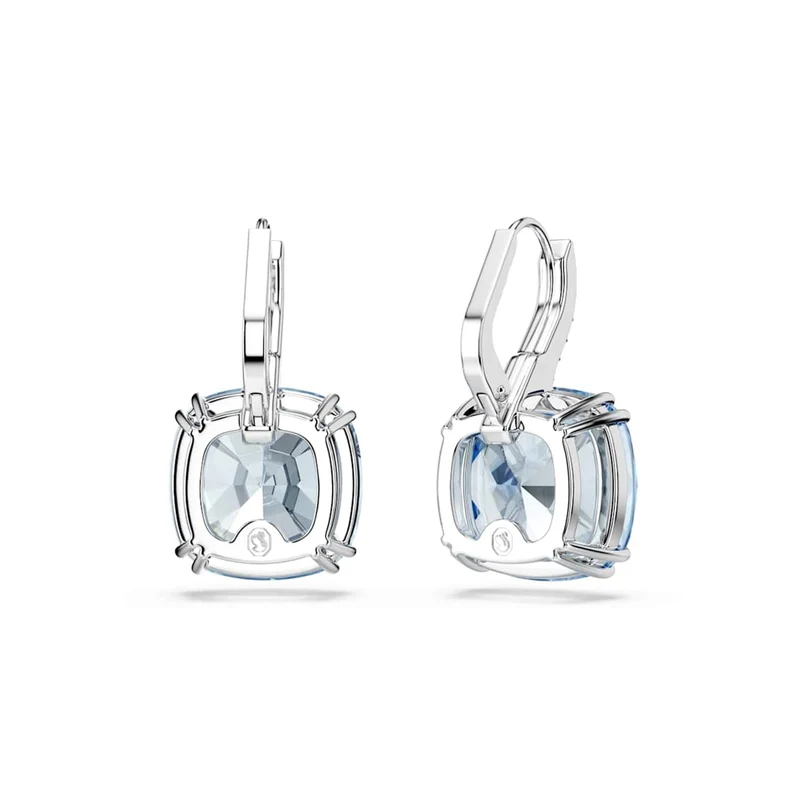 Swarovski Boucles d'oreilles Millenia argentées avec cristal bleu 5756150