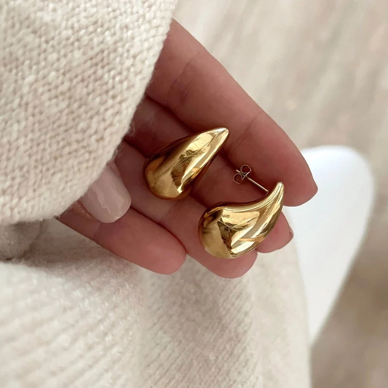 Boucles d'oreilles "Gaia" acier