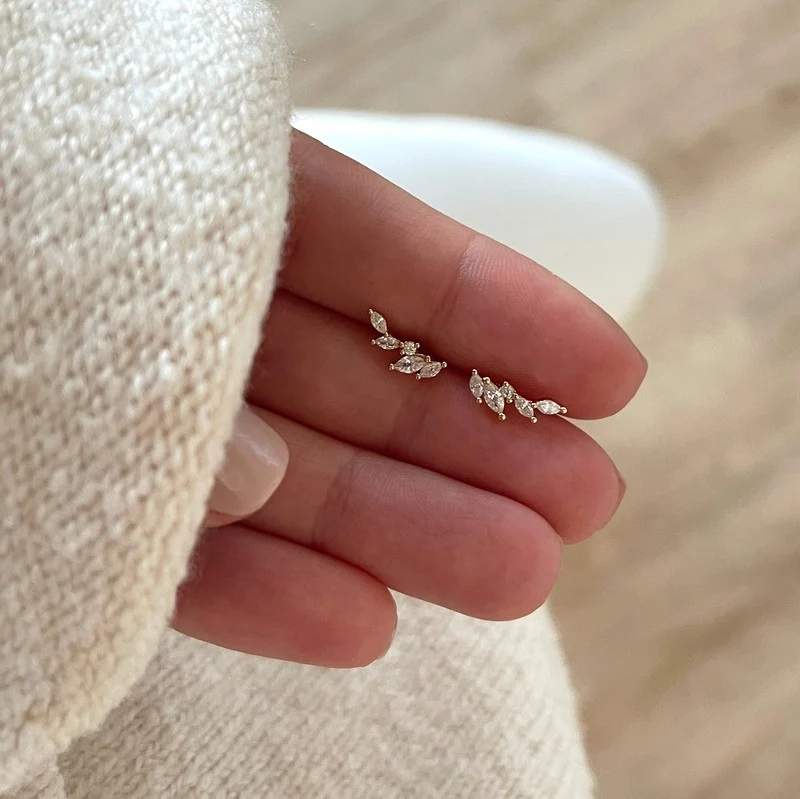 Boucles d'oreilles "Ivy" plaqué or