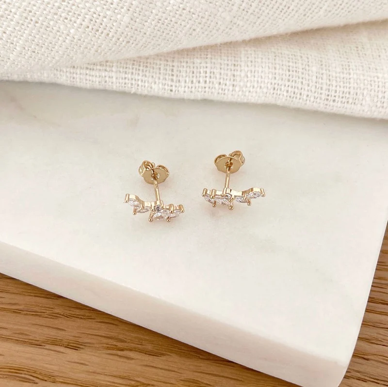 Boucles d'oreilles "Ivy" plaqué or